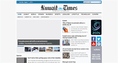 Desktop Screenshot of news.kuwaittimes.net